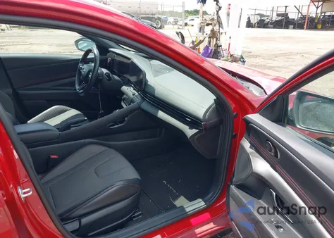 2023 Hyundai Elantra N Line из США, поврежденный, VIN KMHLR4AF1PU485874